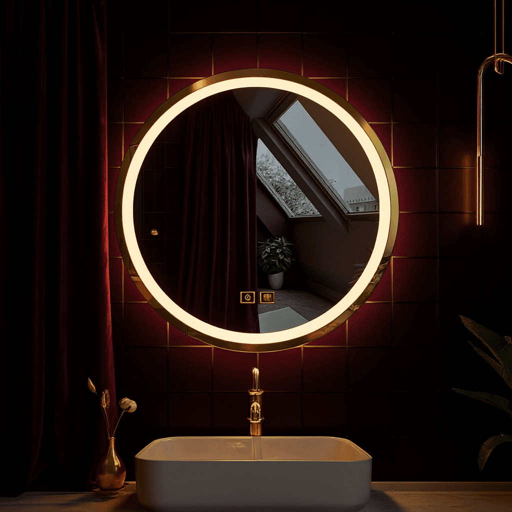Circular LED Mirror with Bright Backlighting | Modern Frameless Design for Bathrooms 7 Circular LED Mirror with Bright Backlighting | Modern Frameless Design for Bathrooms 7