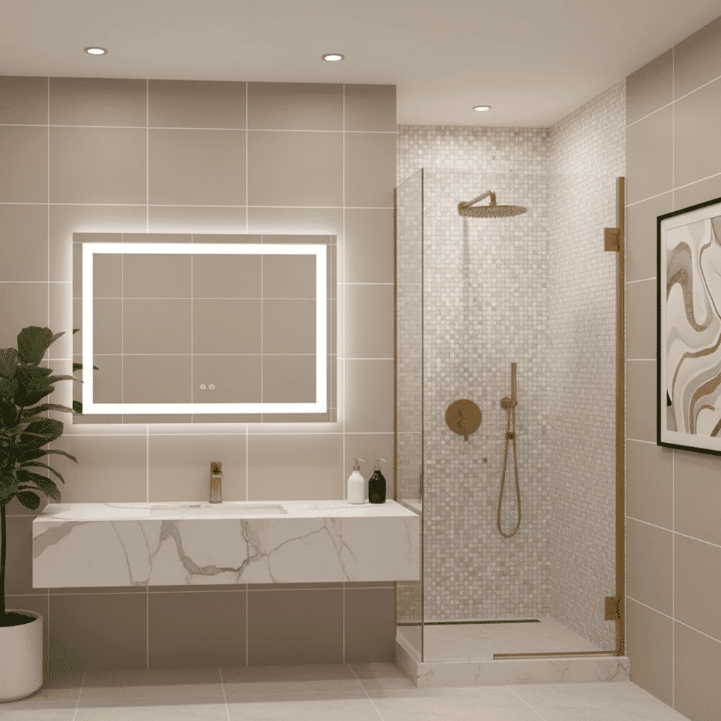 Anti-Fog Rectangular LED Mirror 2