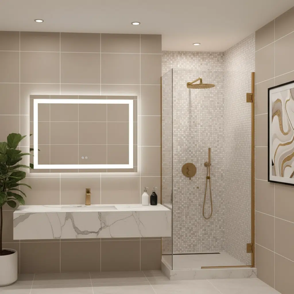 Anti-Fog Rectangular LED Mirror 2