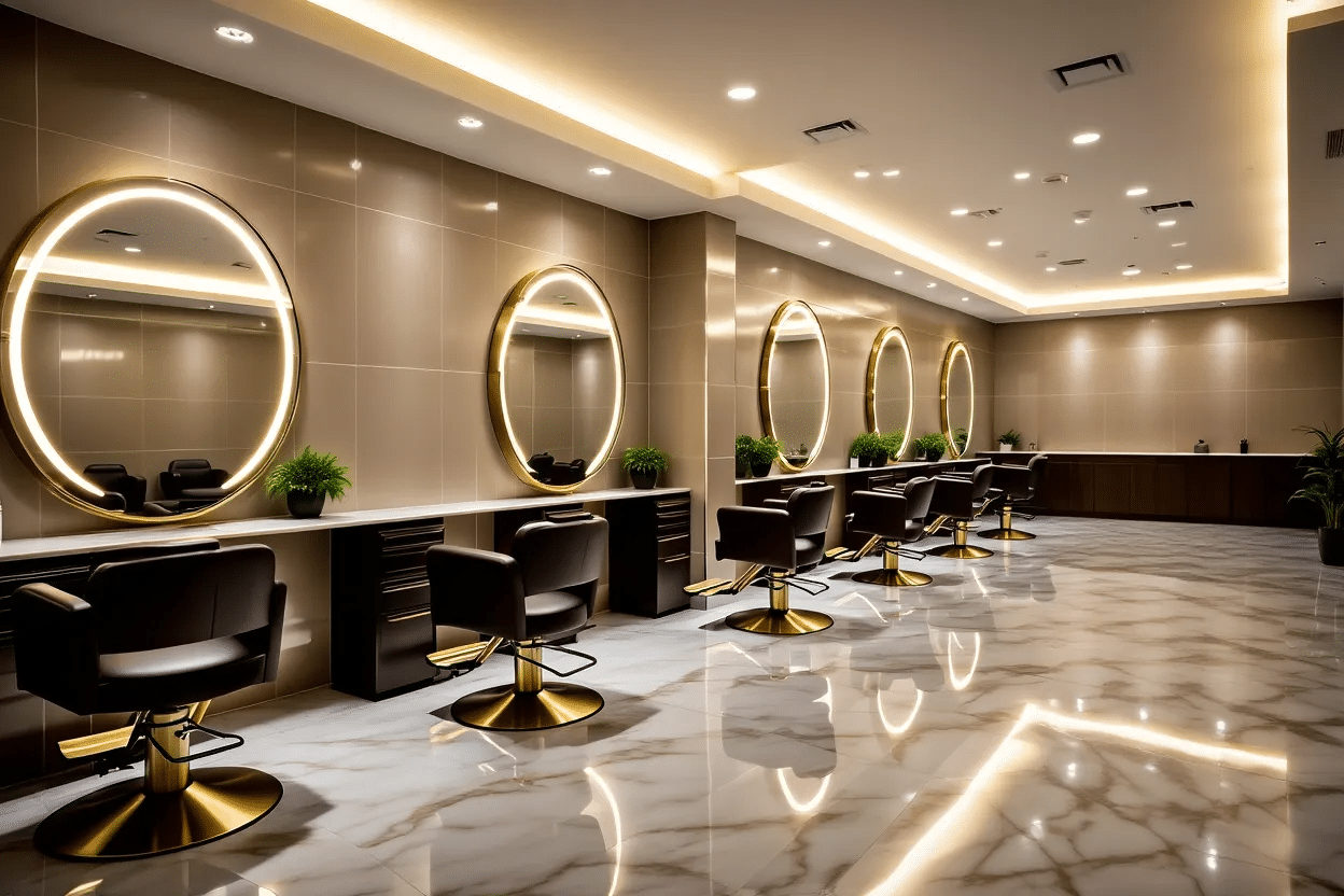 Round LED Mirror with Ambient Glow 1
