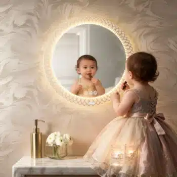 AuraLuxe™ Mandala LED Mirror India 5