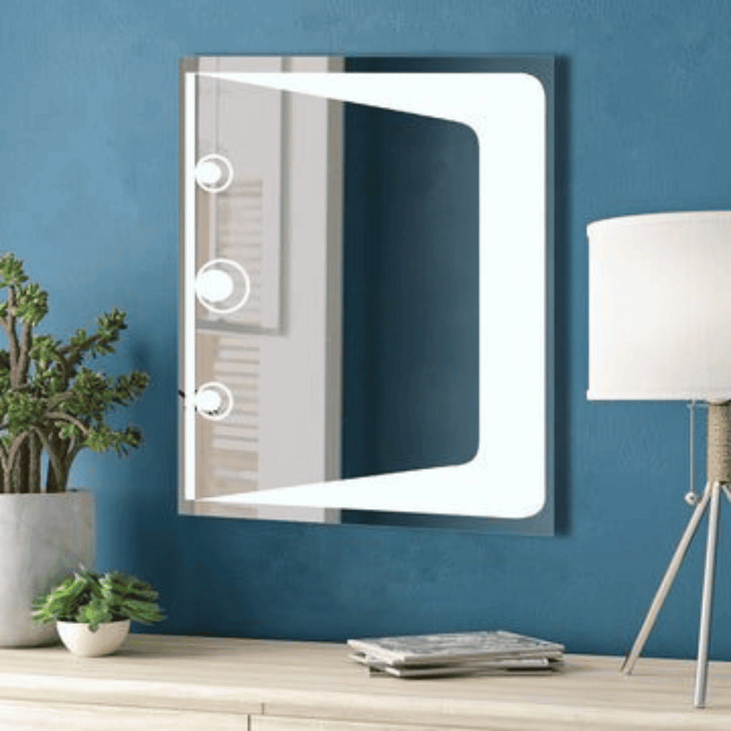 Backlit Mirror with Touch Control and Modern Design