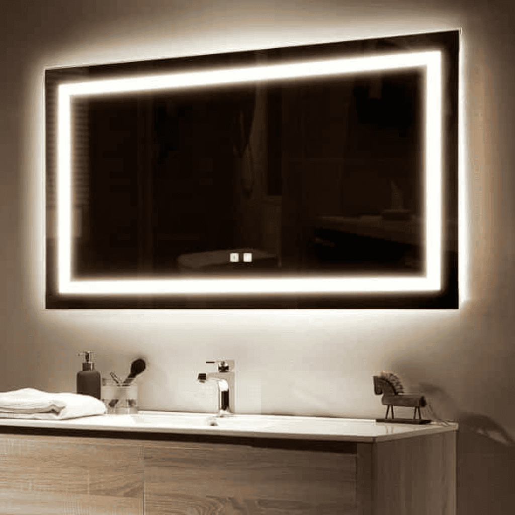 LED Backlit Mirror for Bathroom | Modern Design with Energy-Efficient Lighting