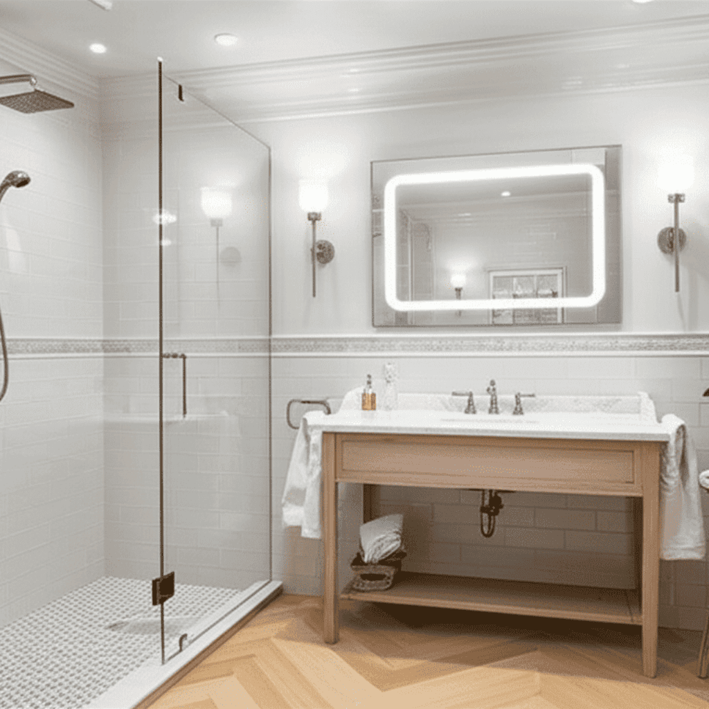 LED Smart Vanity Mirror with Bluetooth & Touch Control
