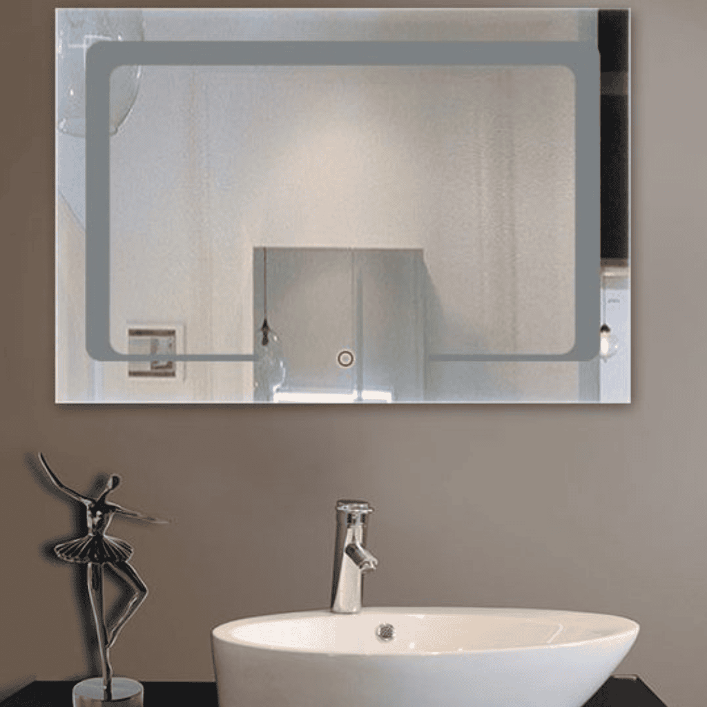 LED Rectangular Mirror with Lighted Frame – Modern Vanity Mirror for Stylish Bathrooms