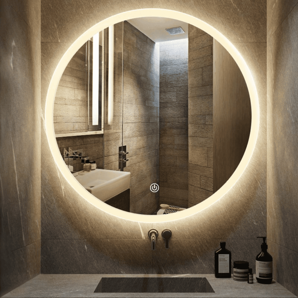 LED Luxury Bathroom Vanity Wall Decoration Big Wall Framed Mirror Illuminated Rectangle Magnifying Hotel Modern 5 Years