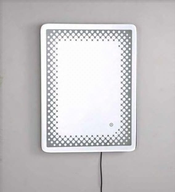 fab LED Mirror Rectangle Wall Mirror In Blue Colour