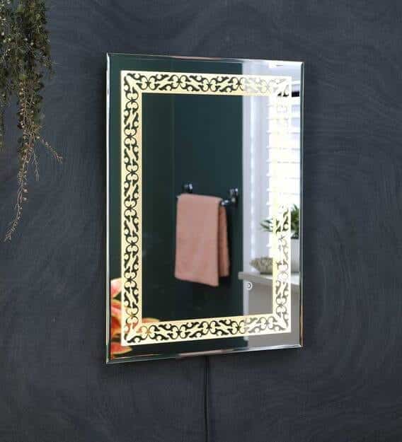 led rectangle wall mirror in blue colour led rectangle wall mirror in blue colour al5ywk
