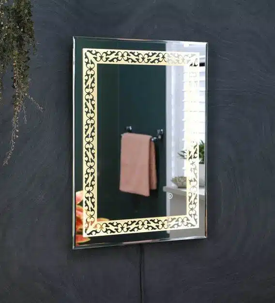 led rectangle wall mirror in blue colour led rectangle wall mirror in blue colour al5ywk