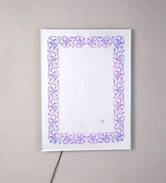 led rectangle wall mirror in blue colour led rectangle wall mirror in blue colour 6dvorr