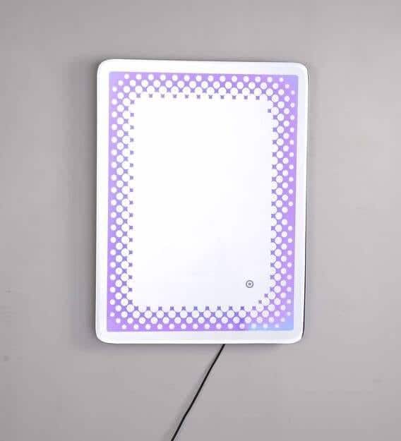 fab LED Mirror Rectangle Wall Mirror In Blue Colour