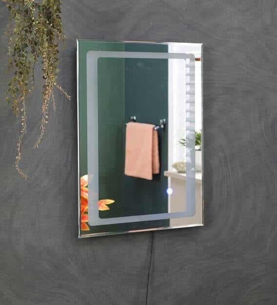 led rectangle wall mirror in white colour led rectangle wall mirror in white colour 0zxu9y