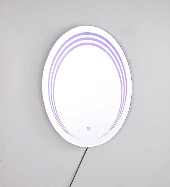 HaloAura™ Oval Halo LED Mirror India – Triple-Ring Glowing Vanity Mirror with Touch Sensor
