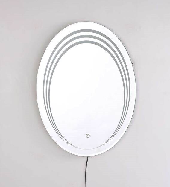 HaloAura™ Oval Halo LED Mirror India – Triple-Ring Glowing Vanity Mirror with Touch Sensor