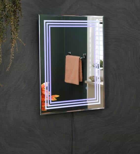 led rectangle wall mirror in white colour led rectangle wall mirror in white colour zk1itf