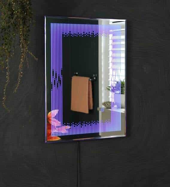 Led Rectangle Wall Mirror In Yellow Colour Led Rectangle Wall Mirror In Yellow Colour Mtsiu3 | LEDMirror.in