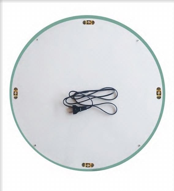 Round LED Mirror with Ambient Halo Lighting