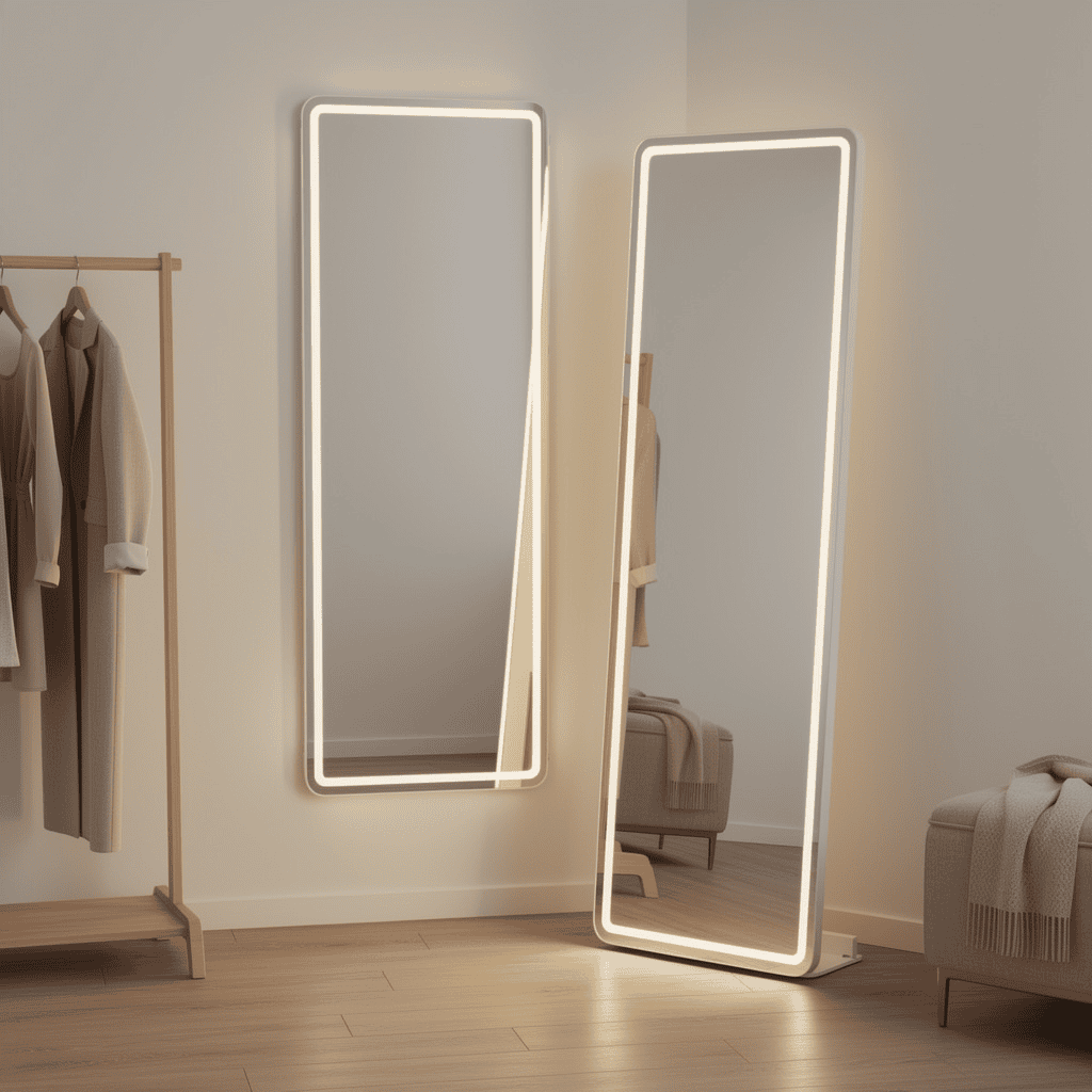 Wall-Mount & Freestanding Dressing Mirror 1