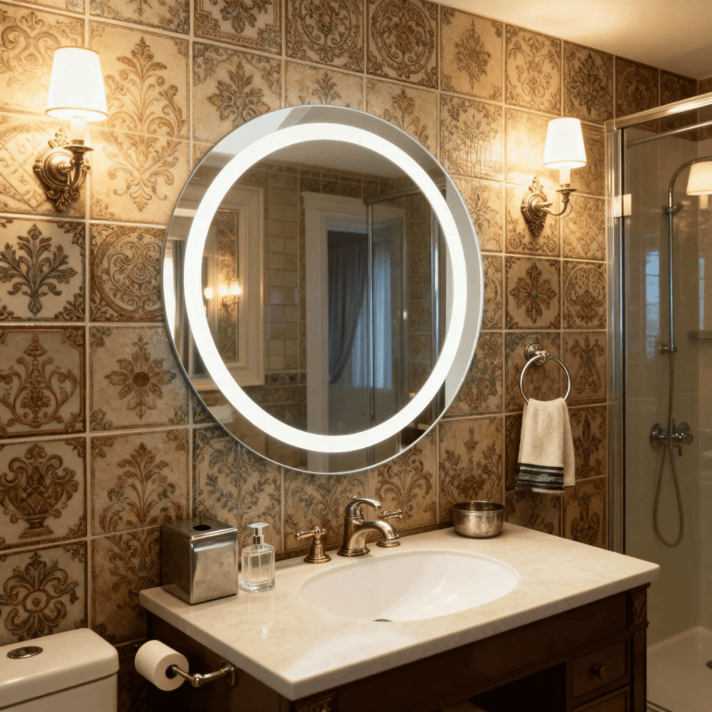 LED Frameless Vanity Mirror with Ultra-Clear Anti-Glare Lighting