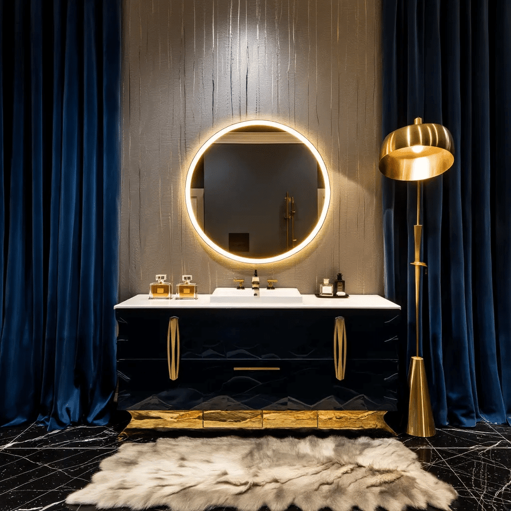 Premium Round LED Vanity Mirror with Soft White Light