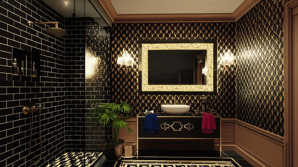 Rectangular LED Mirror with Braid Patterned Frame for Elegant Interiors 2 Rectangular LED Mirror with Braid Patterned Frame for Elegant Interiors 2