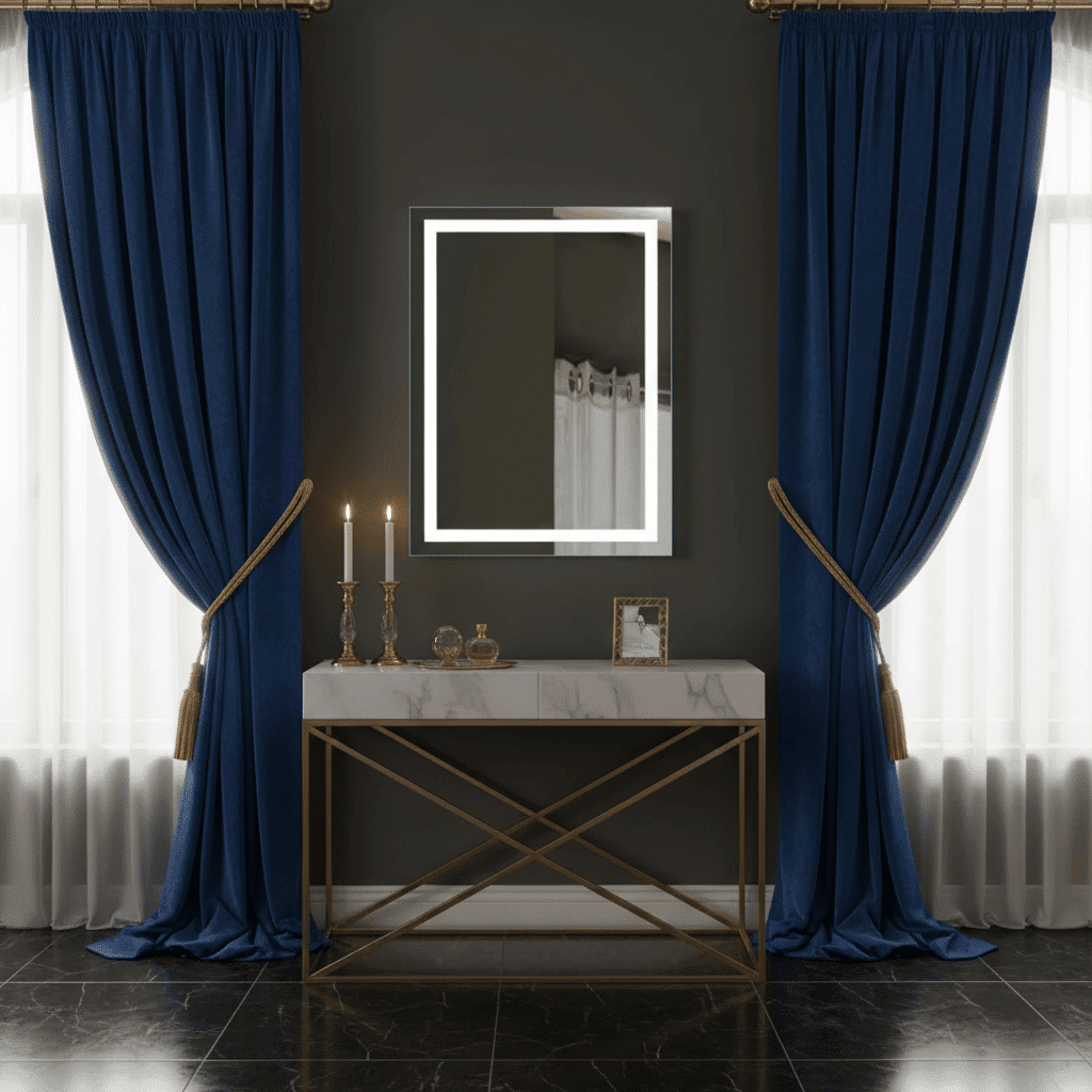 2025 Modern Salon Style Rectangular illuminated Led mirror c