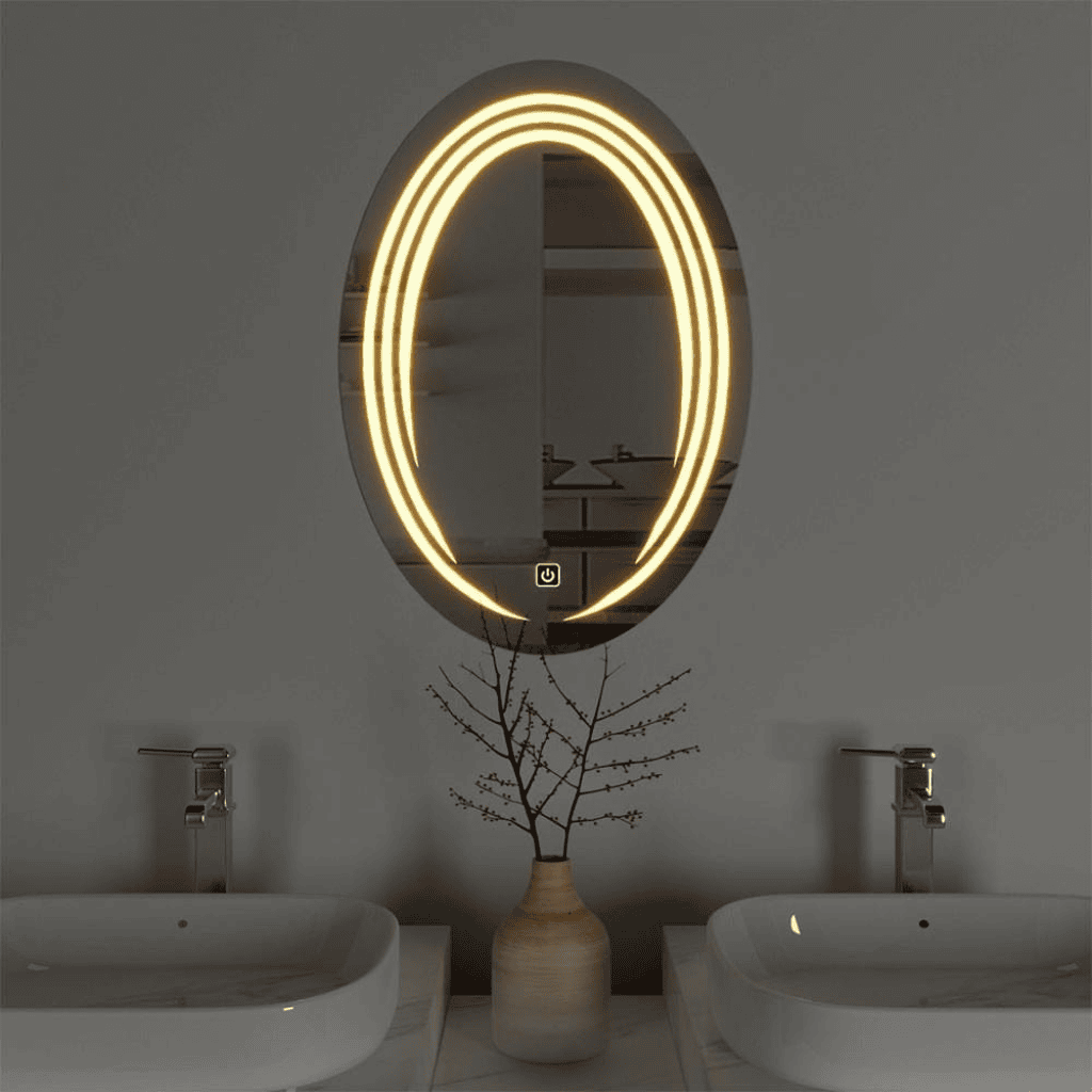 Stylish Illuminated Mirror with Touch Sensor