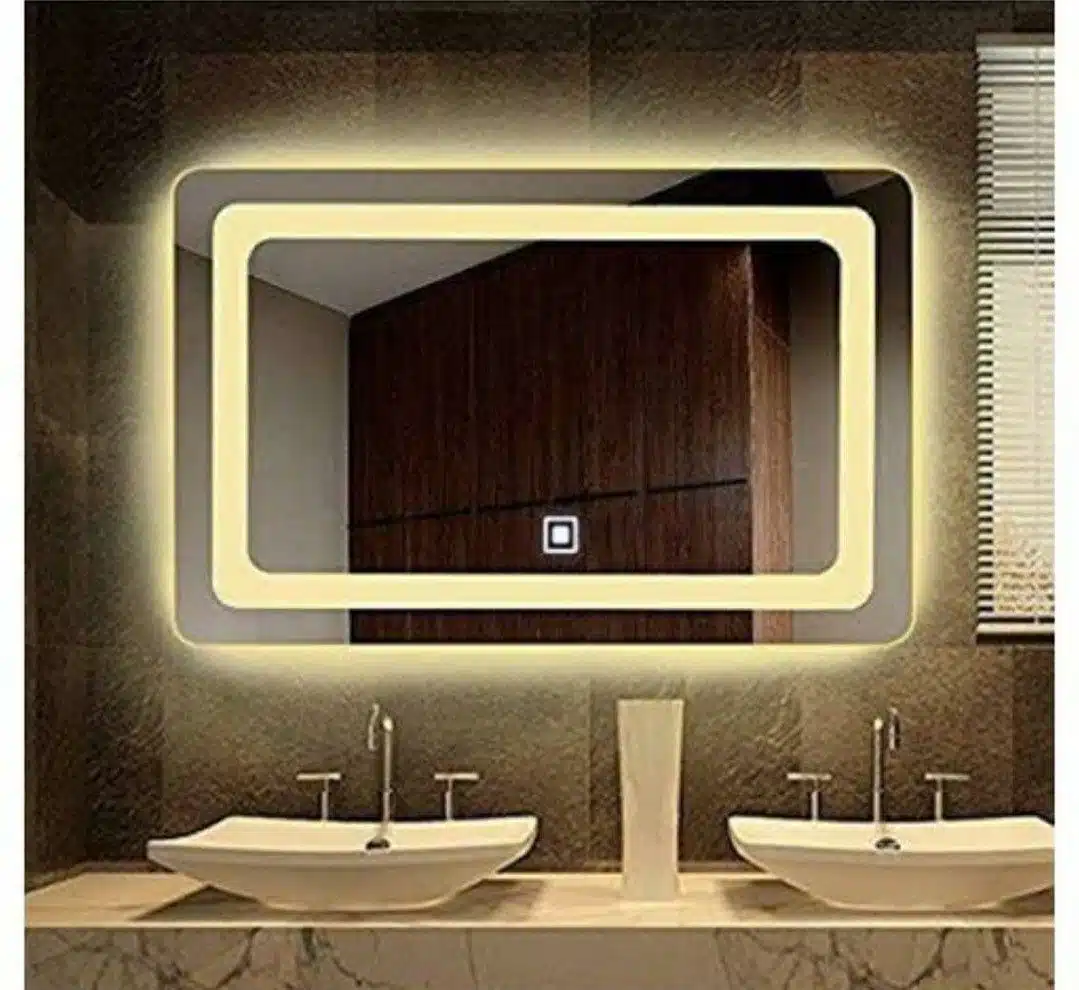 Frameless Rounded Rectangle LED Mirror