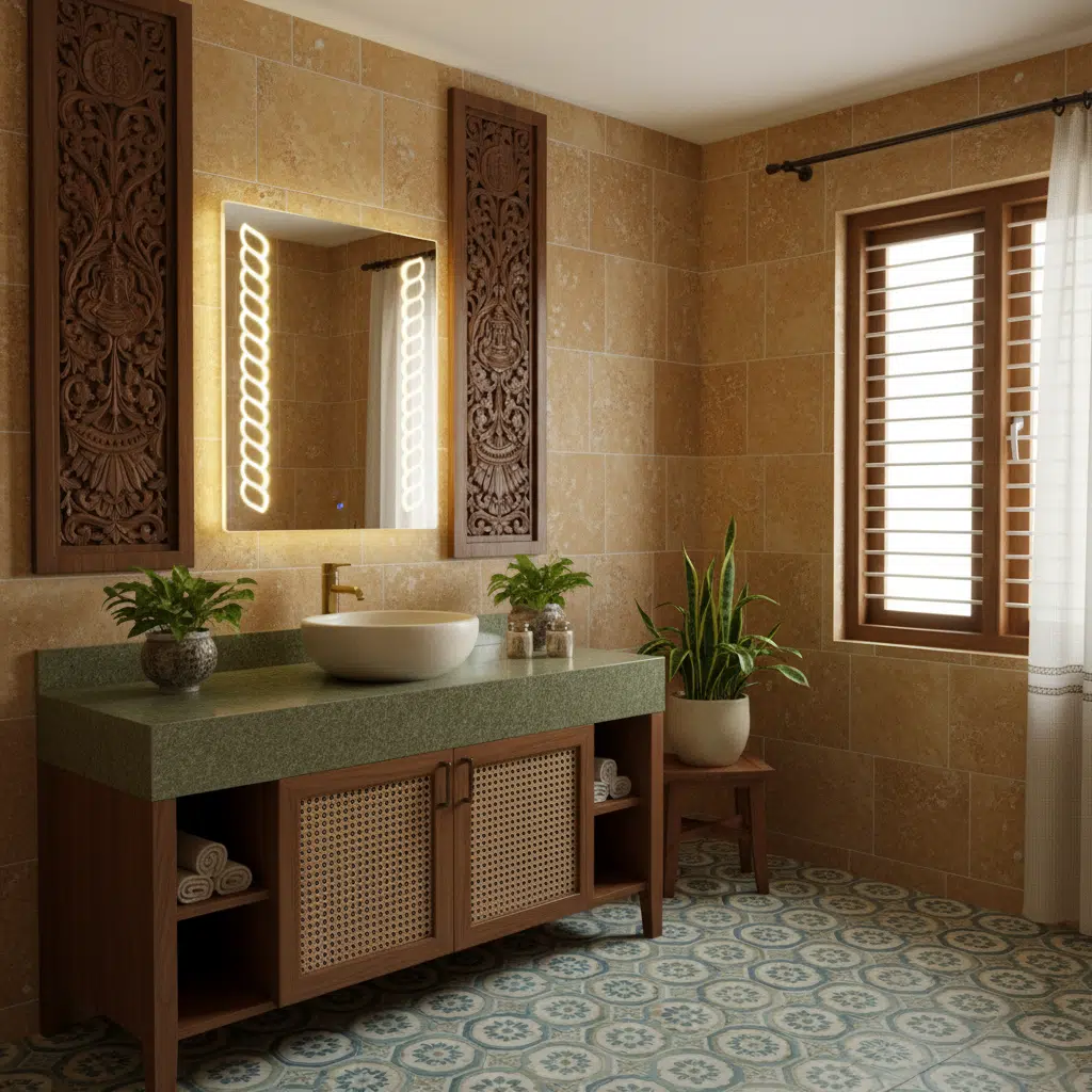 Decorative Designer Wash Basin LED Mirror