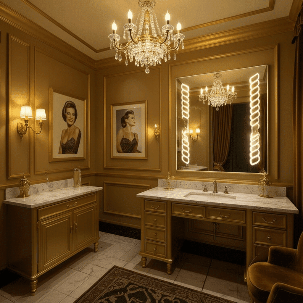 Decorative Designer Wash Basin LED Mirror