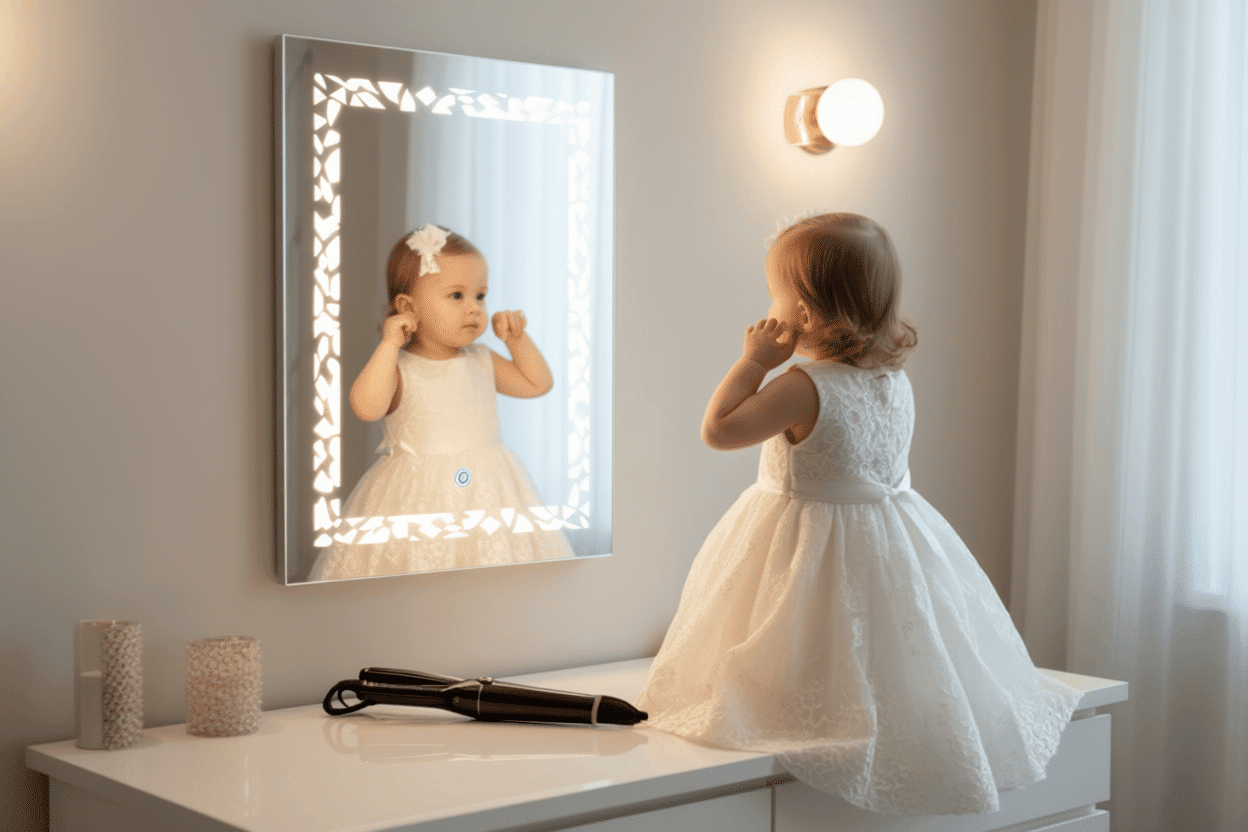 Dual Glow Rectangular LED Bathroom Mirror – Front & Edge Light