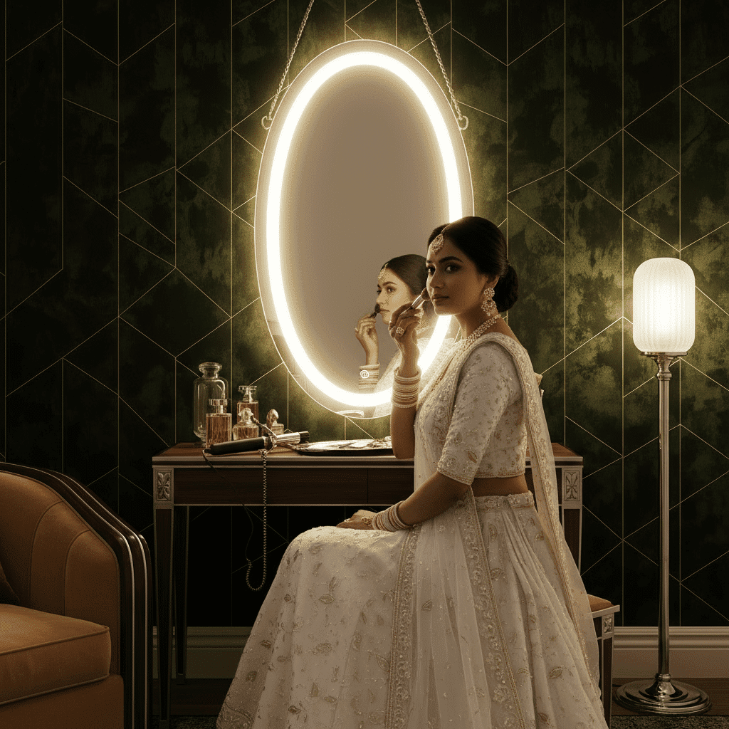 Fairy Tale Oval LED Bathroom Mirror with Warm Glow 4