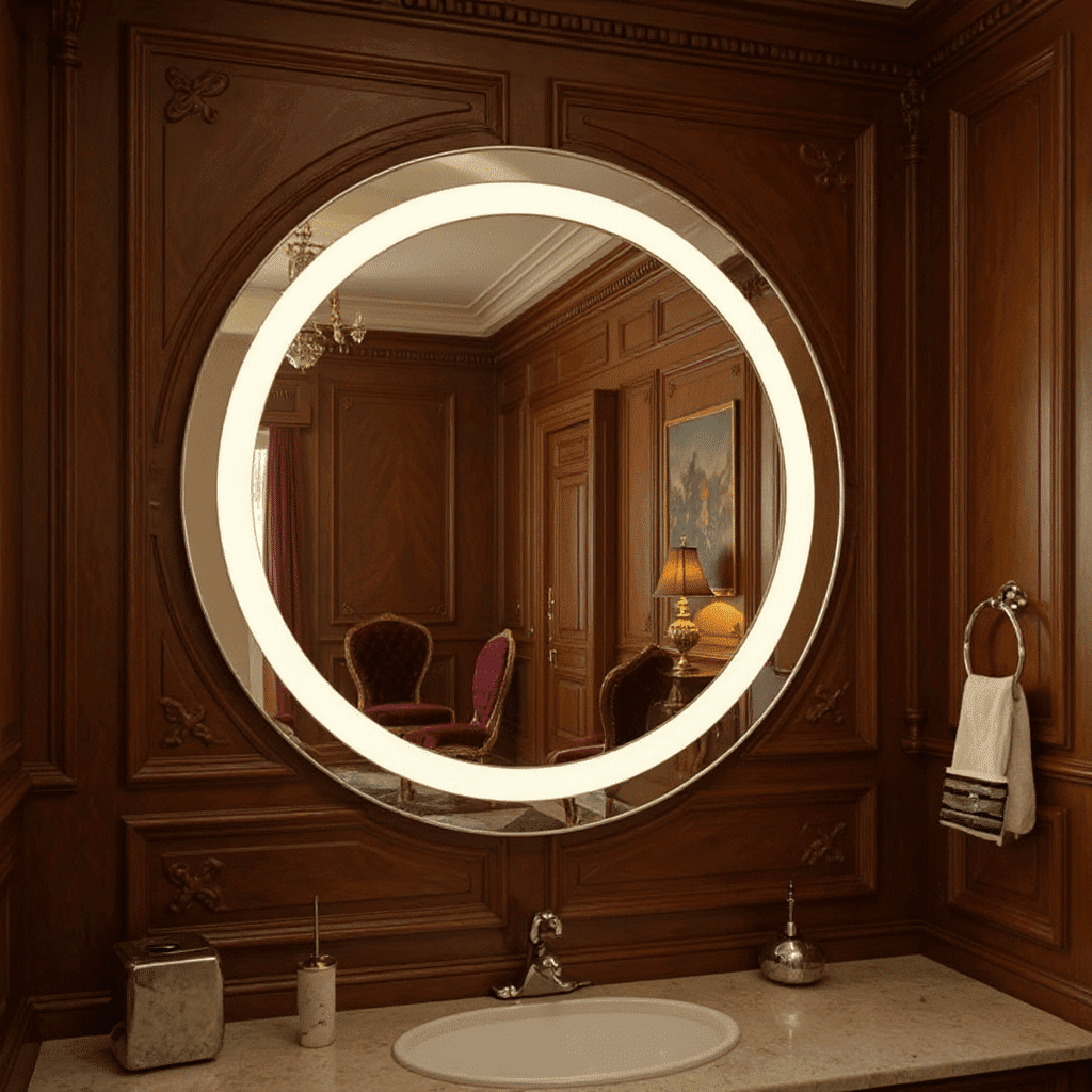 LED Frameless Vanity Mirror with Ultra-Clear Anti-Glare Lighting