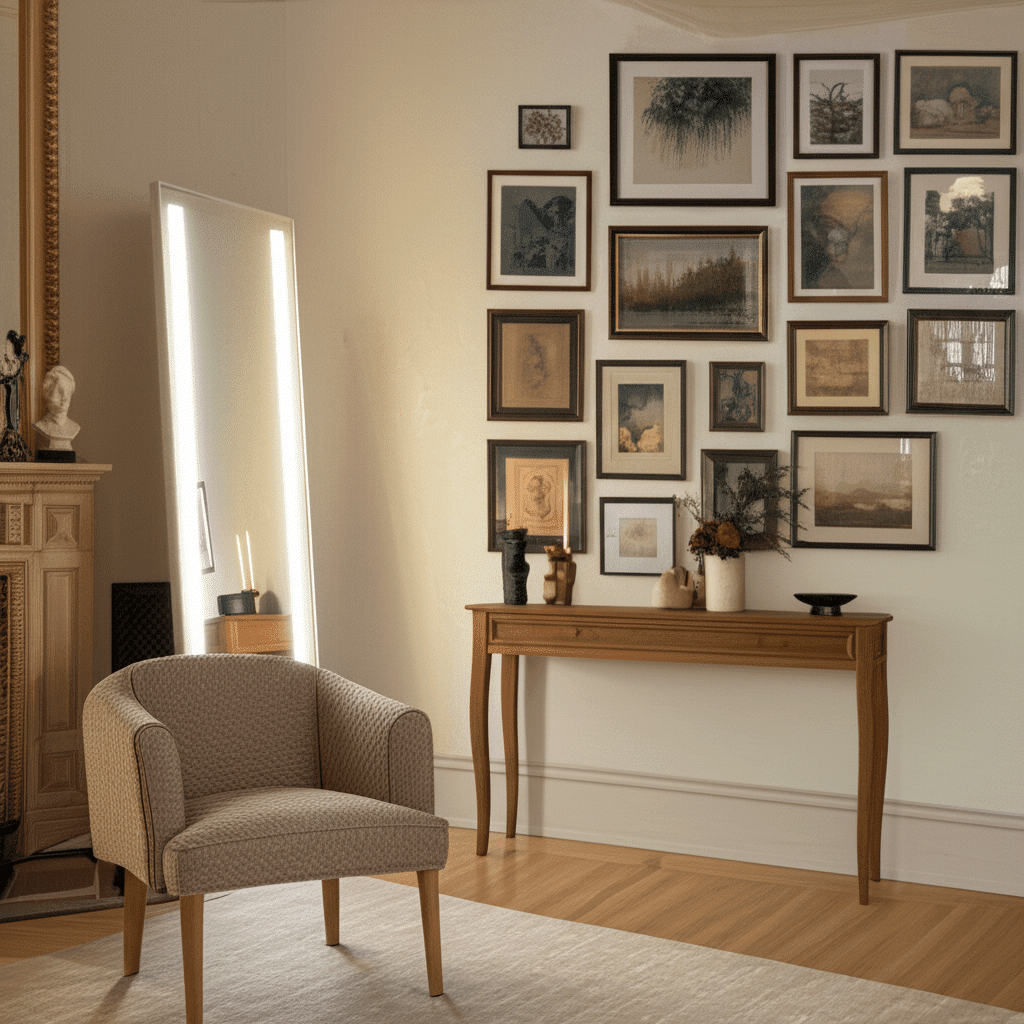 Modern LED Bathroom Mirror with Backlit Frame – Vertical Design 3 Modern LED Bathroom Mirror with Backlit Frame – Vertical Design 3
