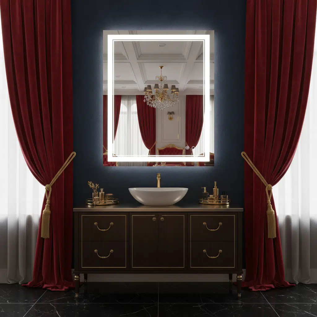 Plain Washbasin LED Mirror with Sensor 1