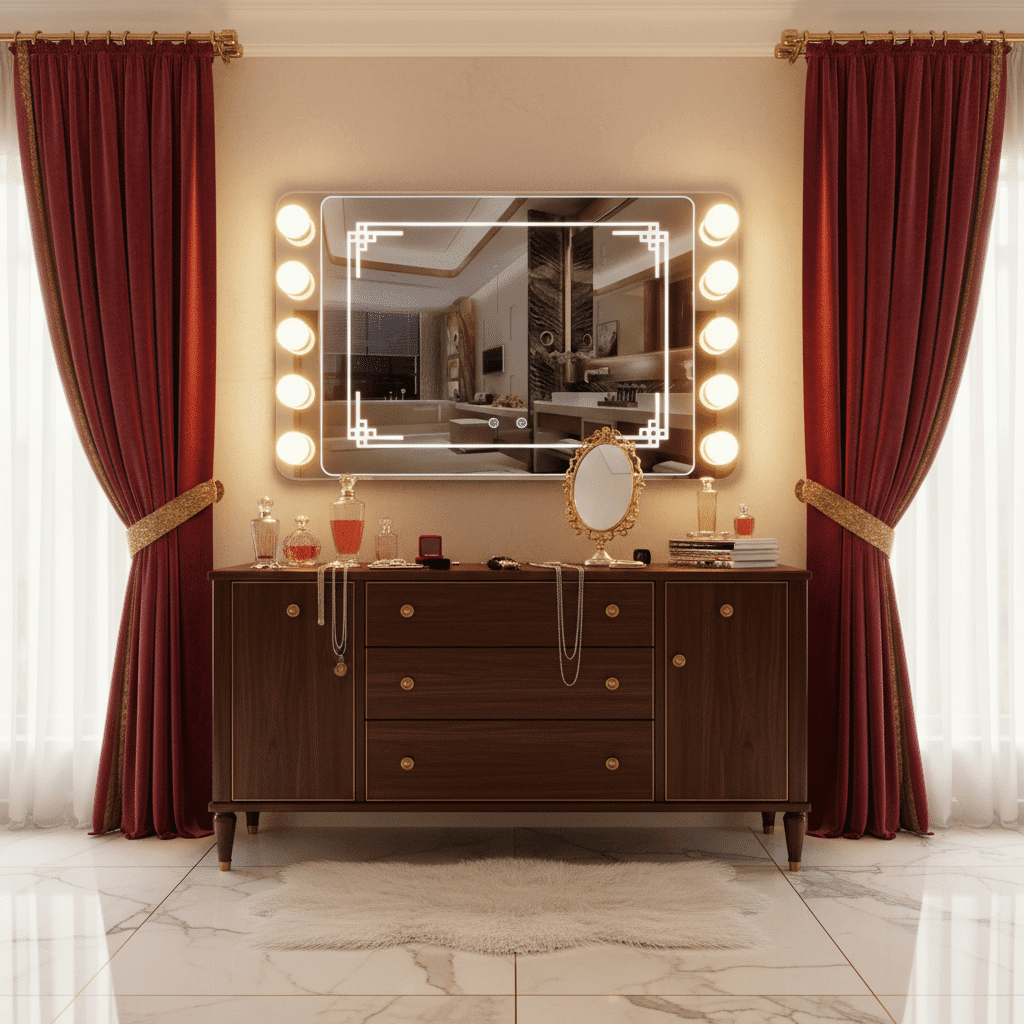 Anti-Fog LED Wash Basin Mirror with Defogger – Premium Illuminated Bathroom Mirror 3 Anti-Fog LED Wash Basin Mirror with Defogger – Premium Illuminated Bathroom Mirror 3