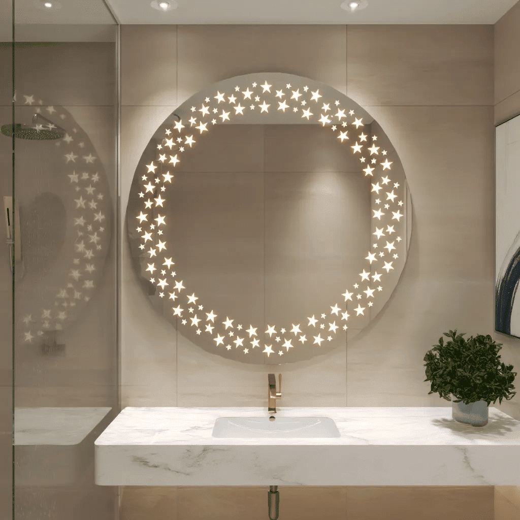 Twinkling Stars LED Bathroom Mirror 8 Twinkling Stars LED Bathroom Mirror 8