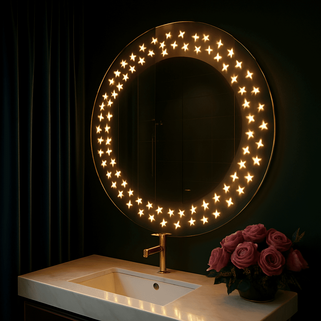 Twinkling Stars LED Bathroom Mirror 6 Twinkling Stars LED Bathroom Mirror 6