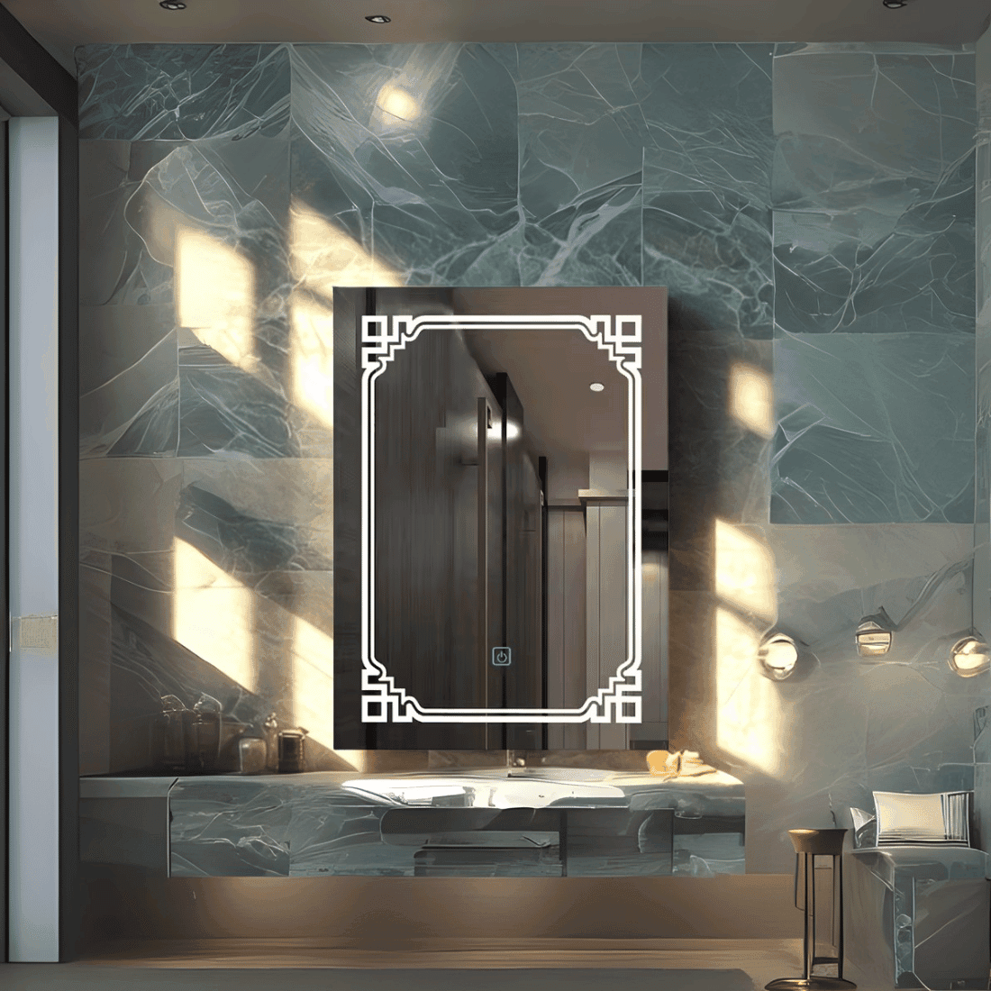 Backlit Bathroom Wash Basin LED Mirror Backlit Bathroom Wash Basin LED Mirror