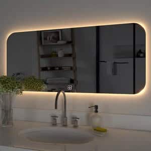 Rectangle couve cornor led mirror
