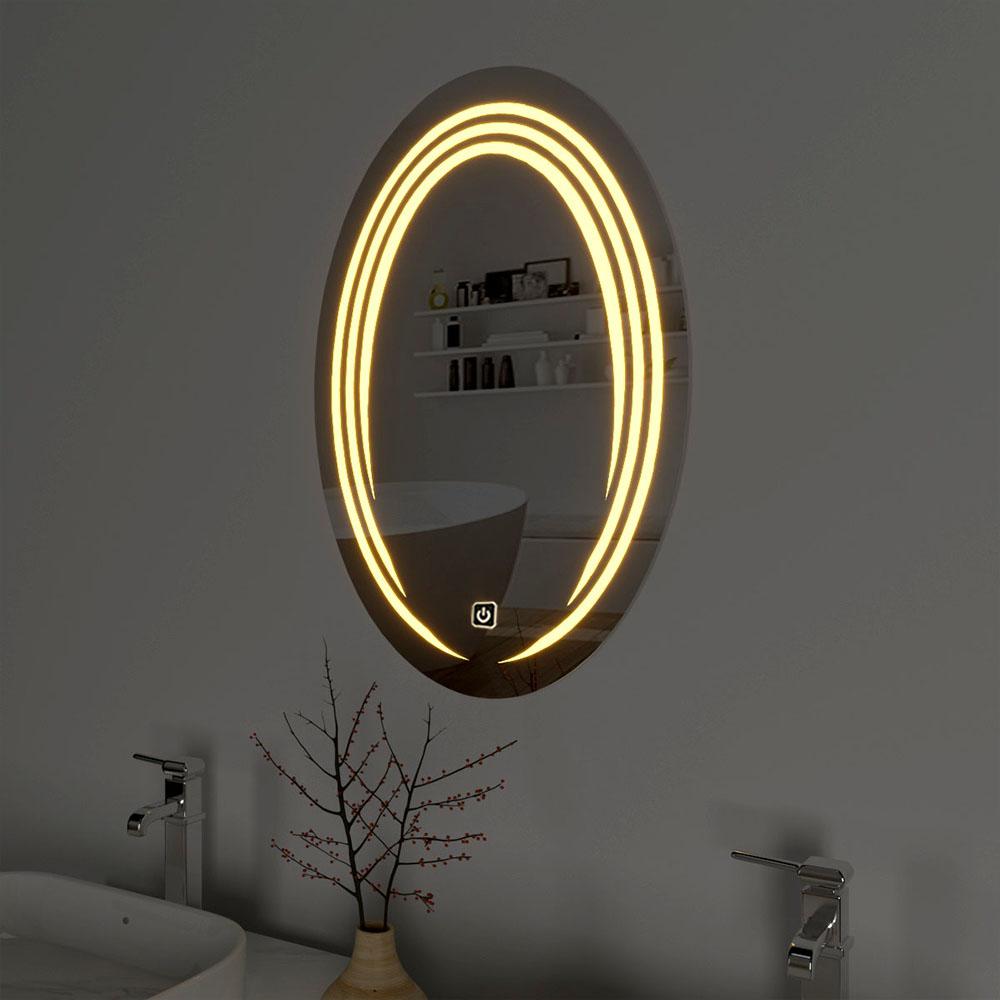 Stylish Illuminated Mirror with Touch Sensor