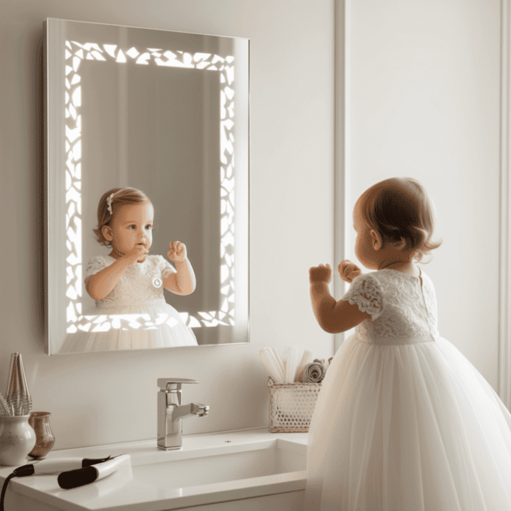 Dual Glow Rectangular LED Bathroom Mirror – Front & Edge Light