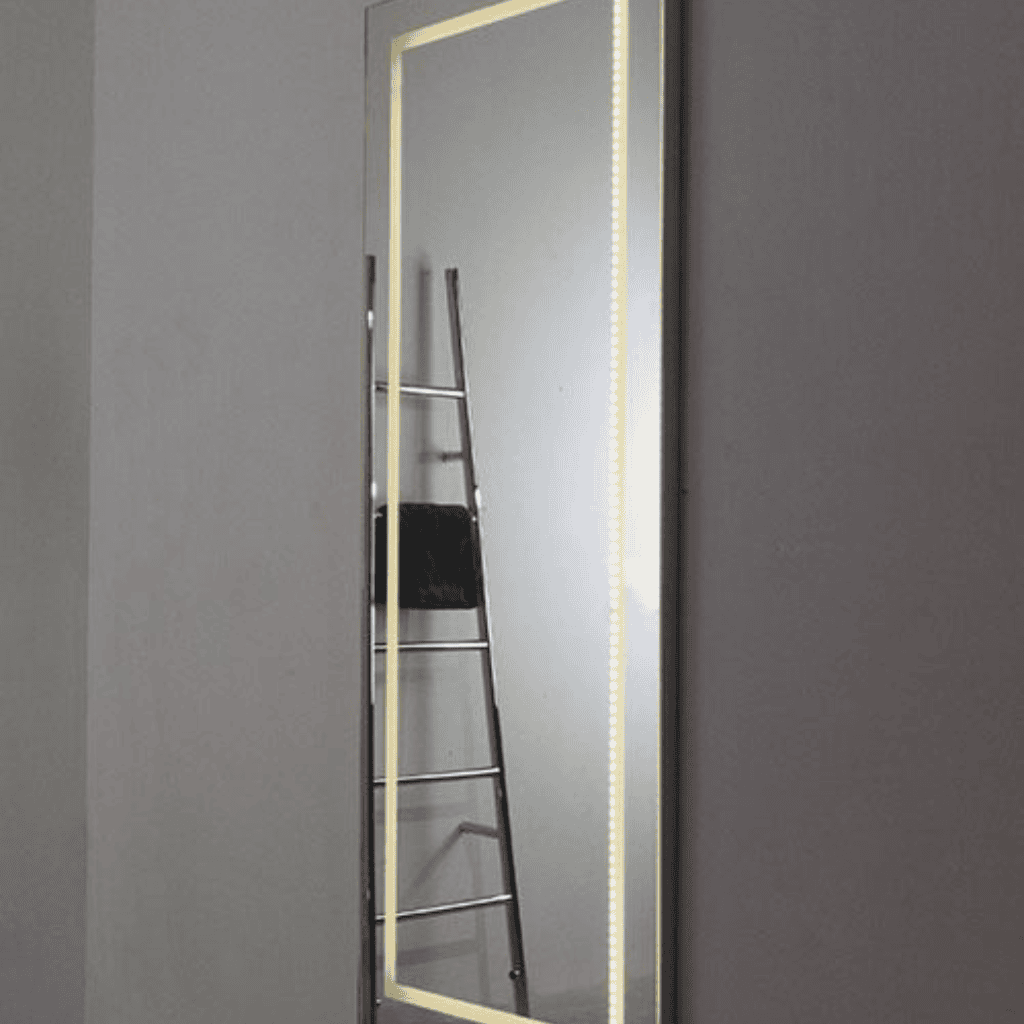 Rectangular Mirror with Perimeter LED Light Ring