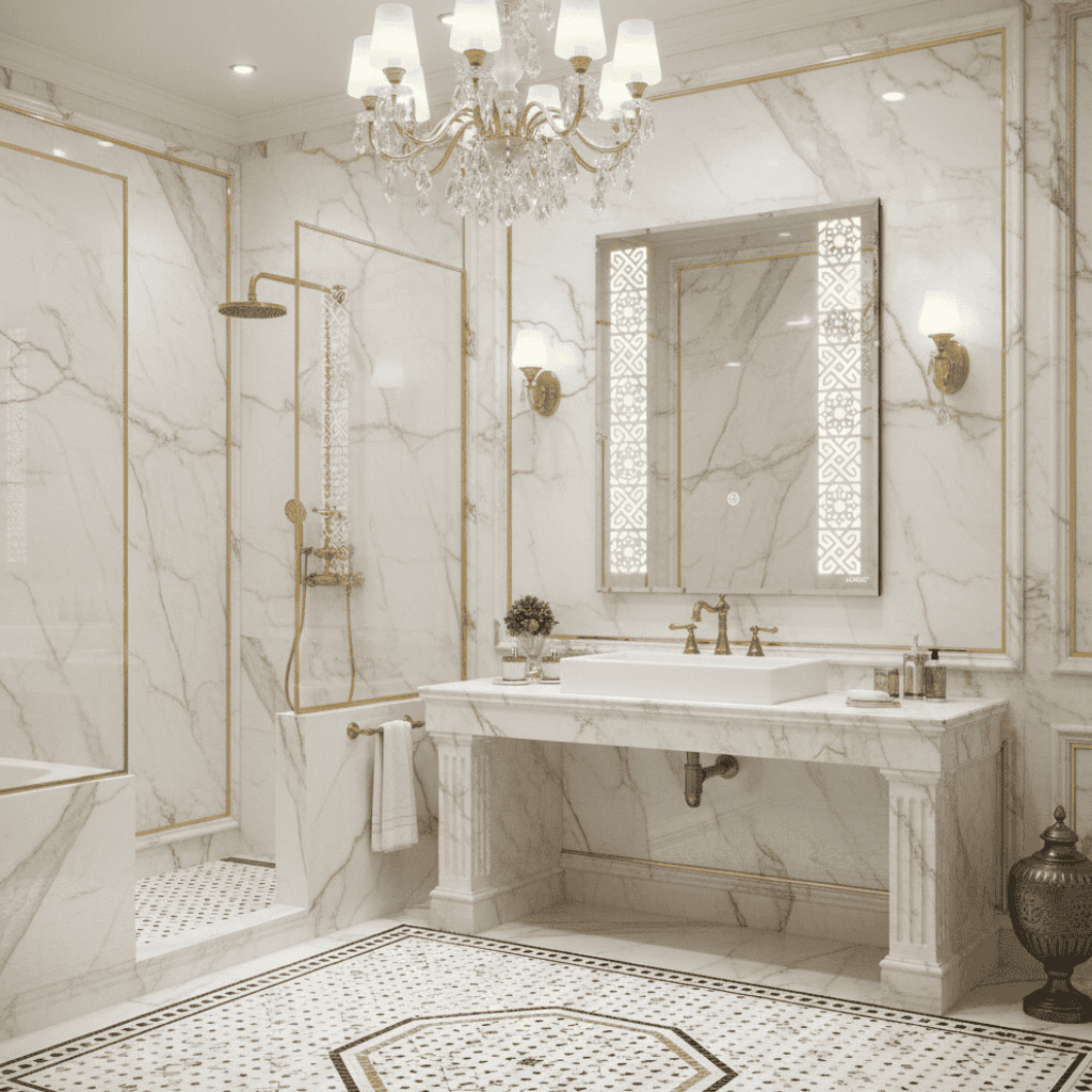 LED Wall Mirror with Sensor – Frameless Design 1