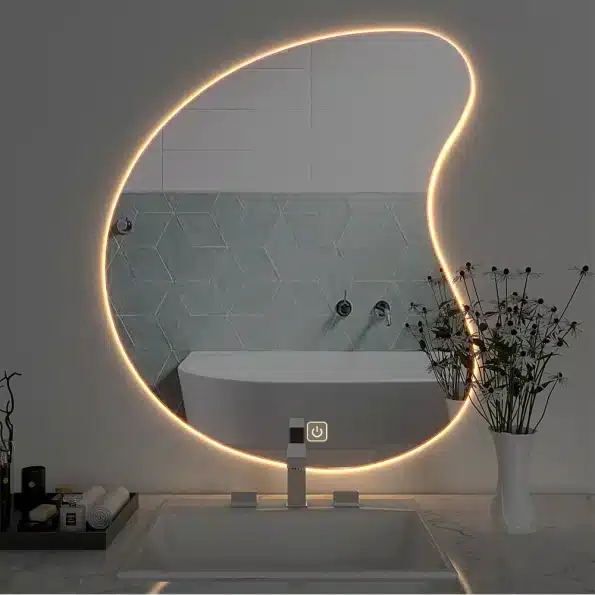wallmantra mirrors designer organic shaped led bathroom mirror 32636723134630 1024x1024