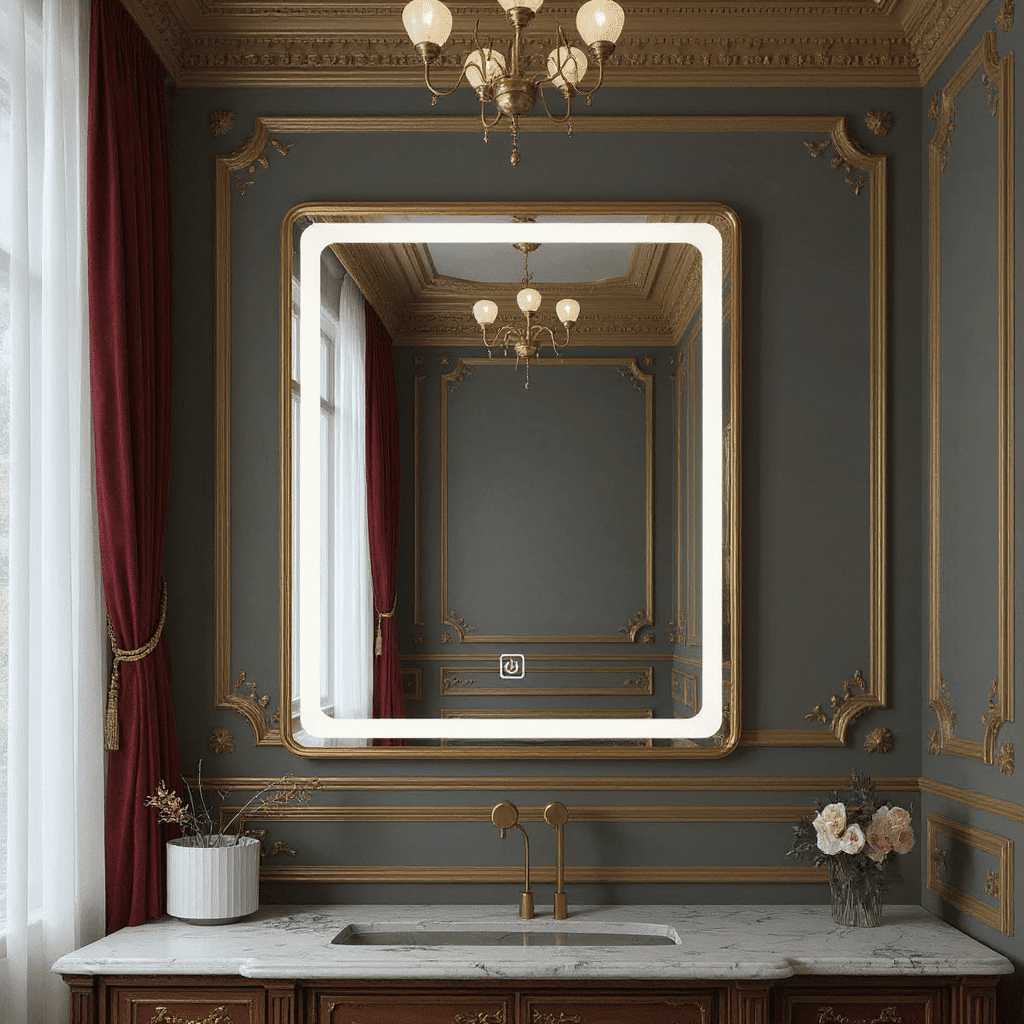 Interior Light Mirror – Modern LED Wall Mirror for Stylish Spaces
