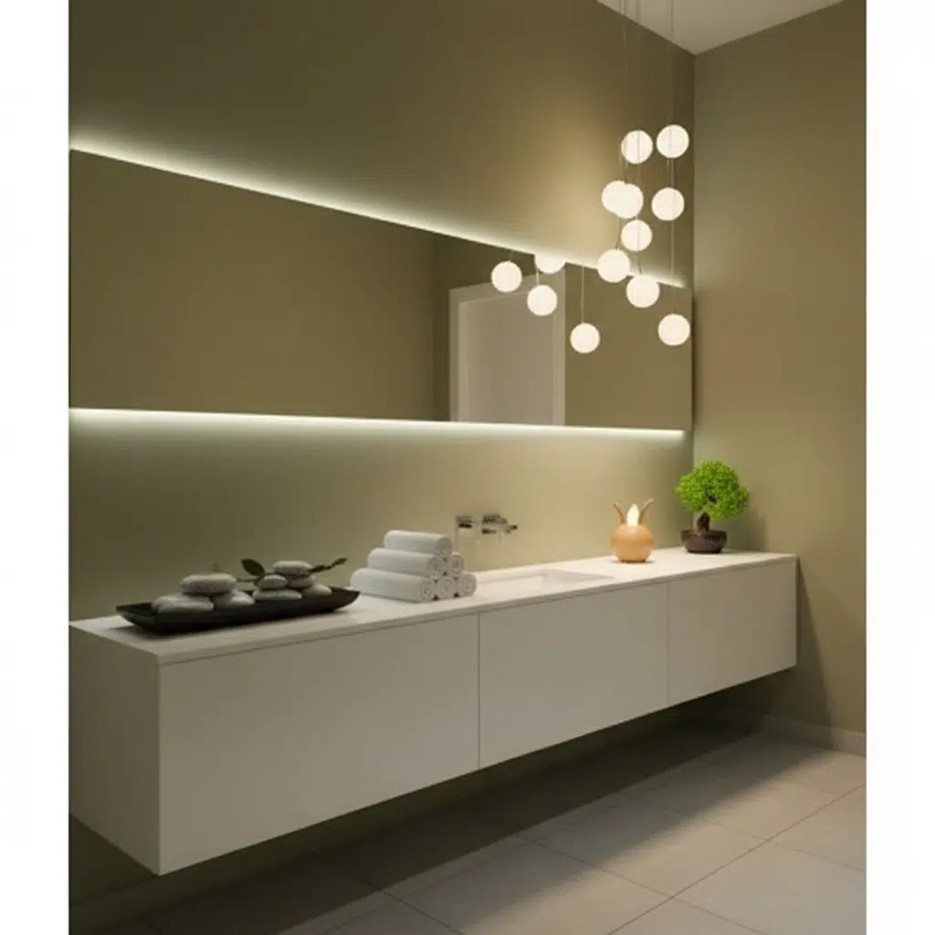 Modern LED Mirror – Elegant Soft Glow Wall Mirror for Contemporary Spaces 2