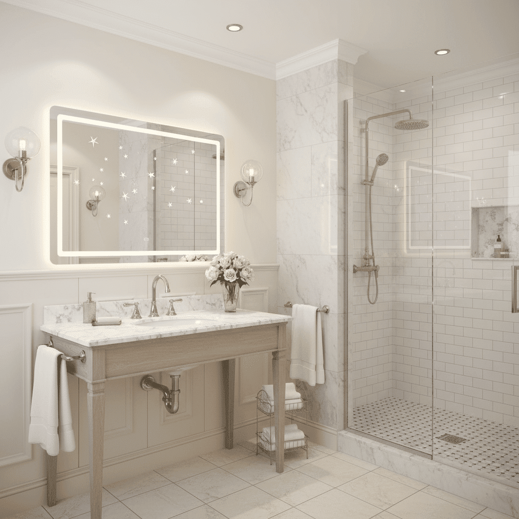 Touch light mirror