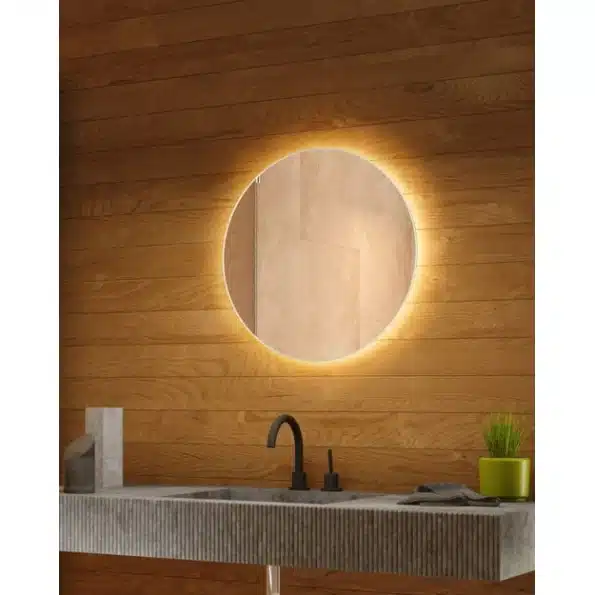 Round Backlit Bathroom Lighted LED Mirror Round Backlit Bathroom Lighted LED Mirror