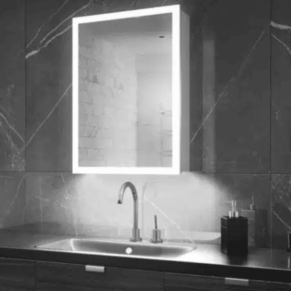 Wall Mounted LED Mirror Storage Cabinet
